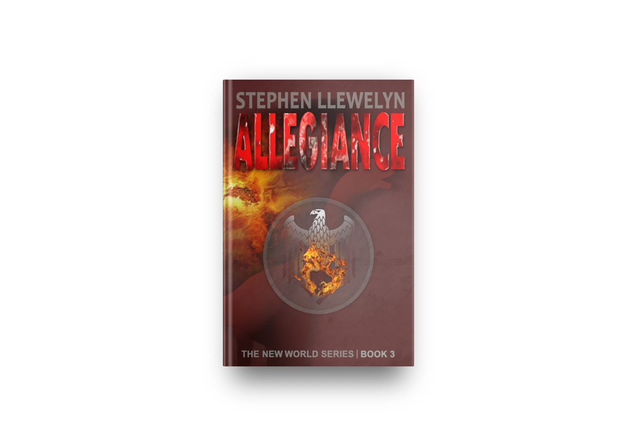 ALLEGIANCE by Stephen Llewelyn book cover in hardback format