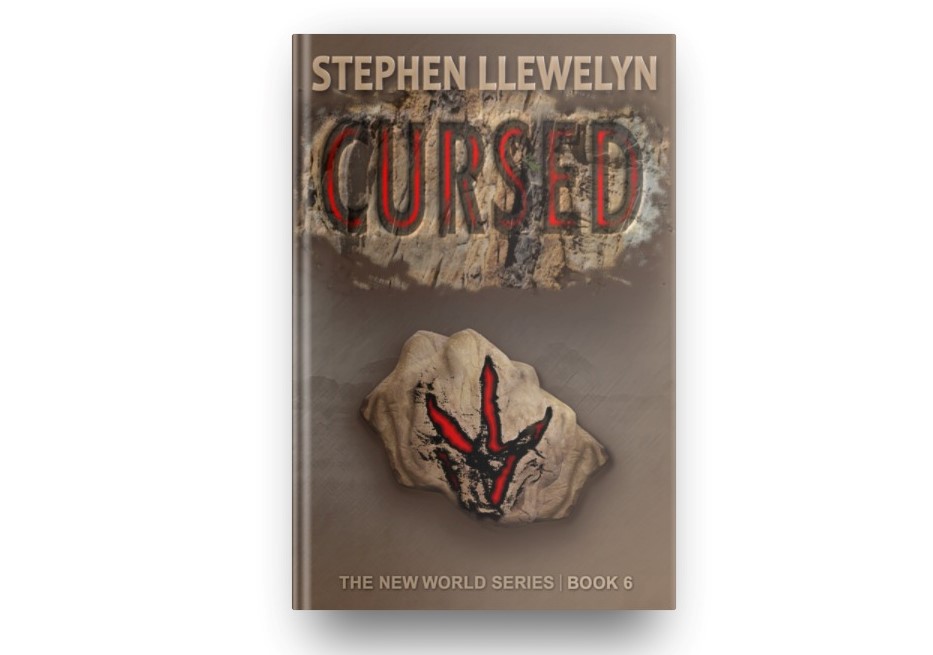 CURSED by Stephen Llewelyn book cover in hardback format