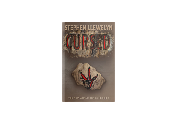CURSED by Stephen Llewelyn book cover in hardback format