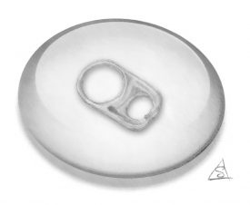 Sketch of a can ring pull © Stephen Llewelyn